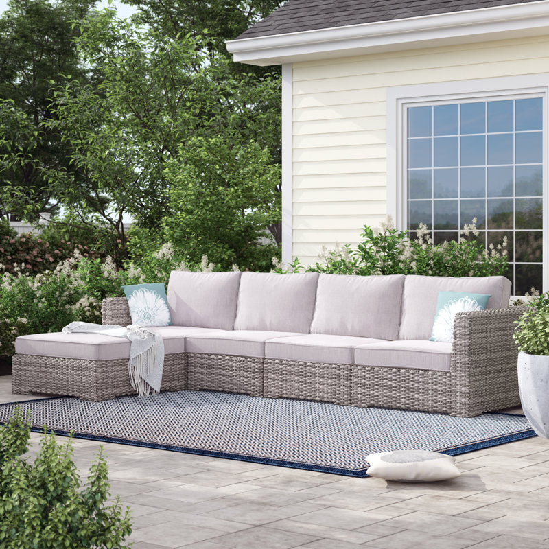 Sol 72 Outdoor™ Letona Patio Sectional with Cushions